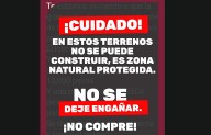 Alerta Gobierno Municipal sobre venta ilegal de terrenos