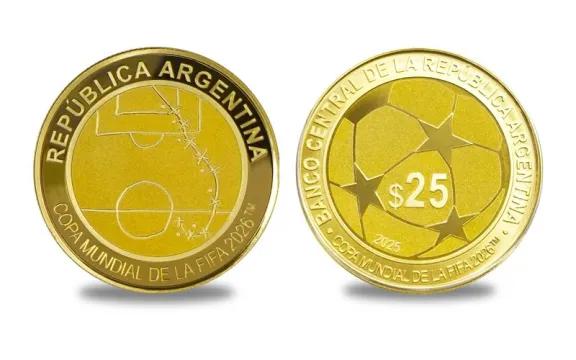 El BCRA lanzó una moneda conmemorativa por el Mundial 2026 y los 40 años del gol de Maradona a Inglaterra