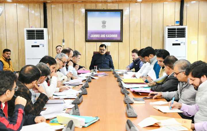 Rana Reviews Progress Of Water Supply Projects Anantnag, Kulgam, Pulwama Districts