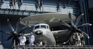 Trump doesn't let shutdown interfere with celebrating Navy's 250th anniversary at rally