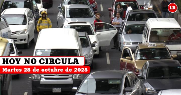 Hoy No Circula martes 28 de octubre 2025: qué autos descansan en CDMX y Edomex