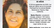 Se busca a María del Carmen Navarro Cervantes de 50 años