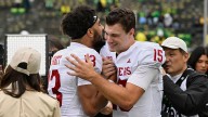 How high did Indiana football rise in AP Poll after beating Oregon?