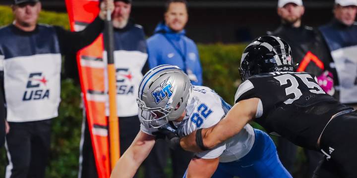 Timpson’s Tipton leads team in receiving, scores touchdown in Middle Tennessee loss