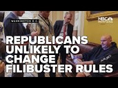 Republicans unlikely to change filibuster rules to end shutdown