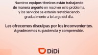 ¿Te falló DiDi? No es tu celular, reportan fallas e intermitencias a nivel nacional