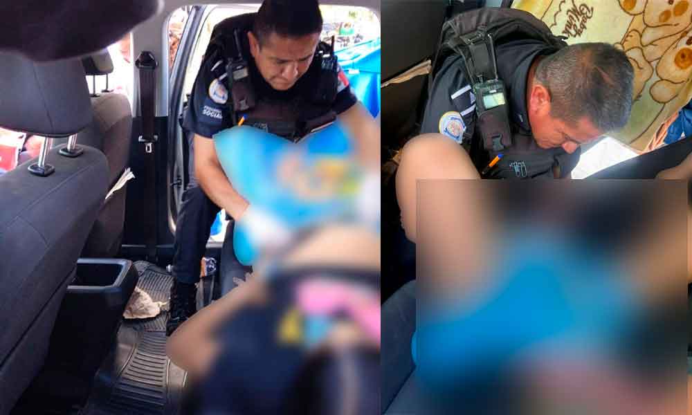 POLICÍAS DE LEÓN AYUDAN A JOVEN MADRE A DAR A LUZ EN UN AUTO