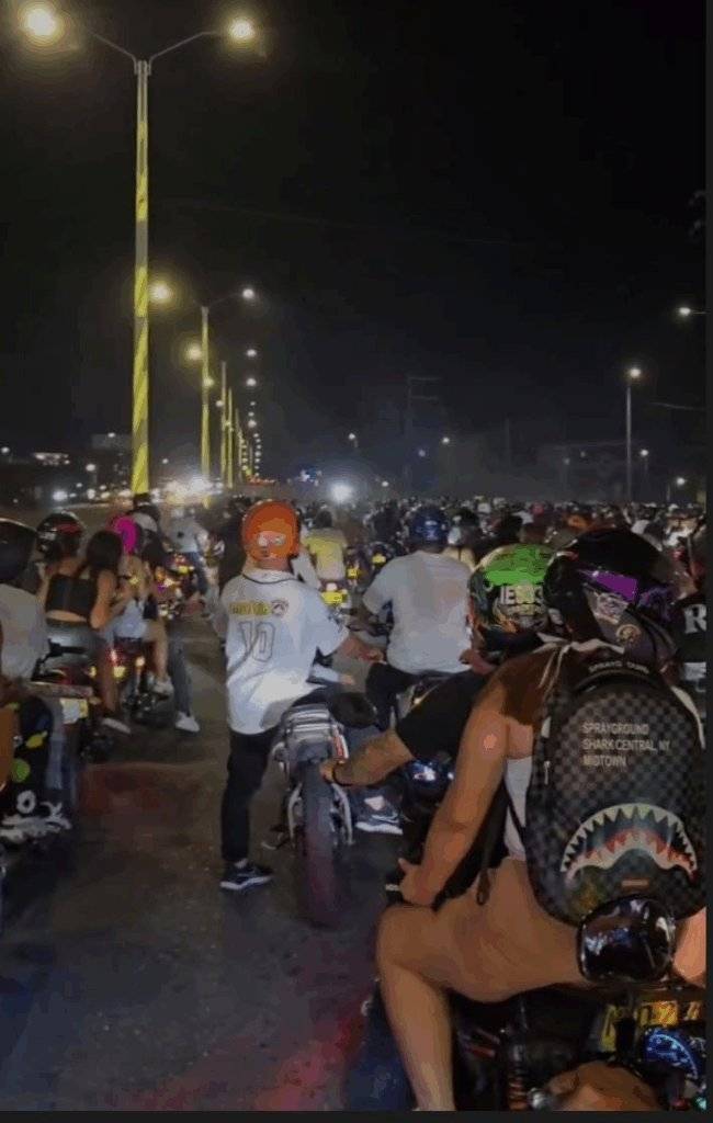 Un muerto y caos por caravanas de motos previas al Halloween en Cúcuta