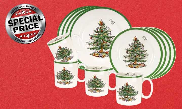 Wayfair's Spode Christmas Tree collectible dinnerware set is on sale