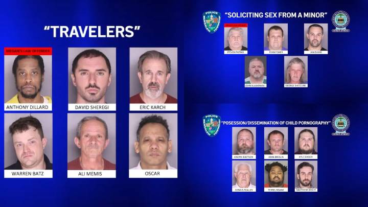 Pa. officials announce arrests of 17 alleged child predators