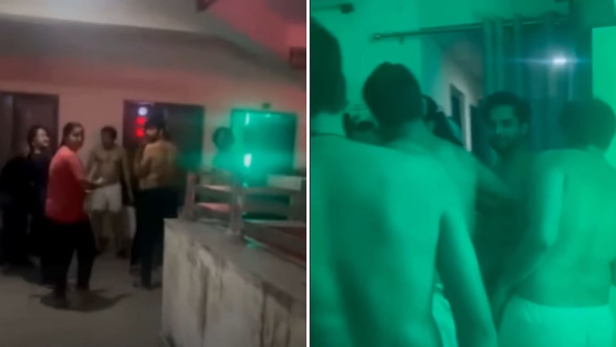VIDEO: Shirtless Male Doctors Create Chaos At Dehradun Hospital Hostel After Female Neighbours Complain Of Loud Party; Police Called