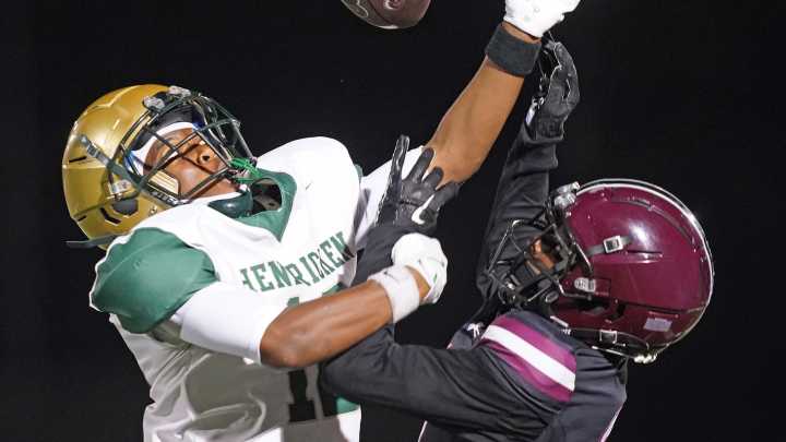 Photos of Hendricken vs. La Salle football on Friday October 3 2025