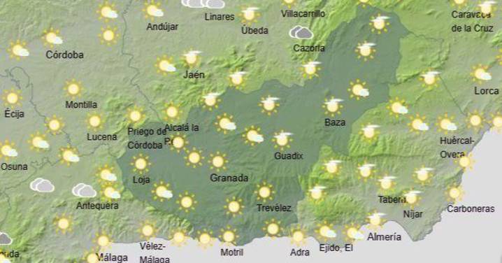 Tiempo Granada | Termómetro en descenso y cielos nubosos acompañados de lluvias este miércoles