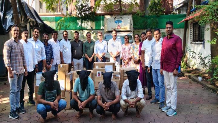 Four arrested for tampering barcode stickers of e-commerce giant, stealing goods