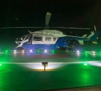Video: trasladaron en helicóptero a un herido de bala en un operativo de medianoche