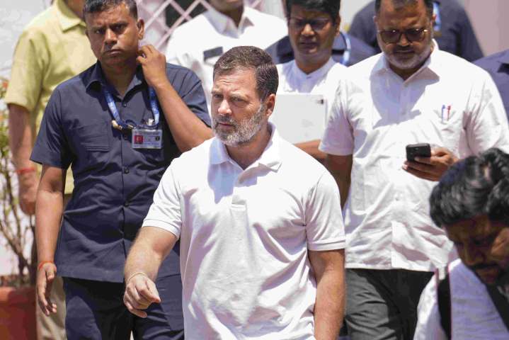 Rahul Gandhi meets family of Haryana IPS officer Puran Kumar