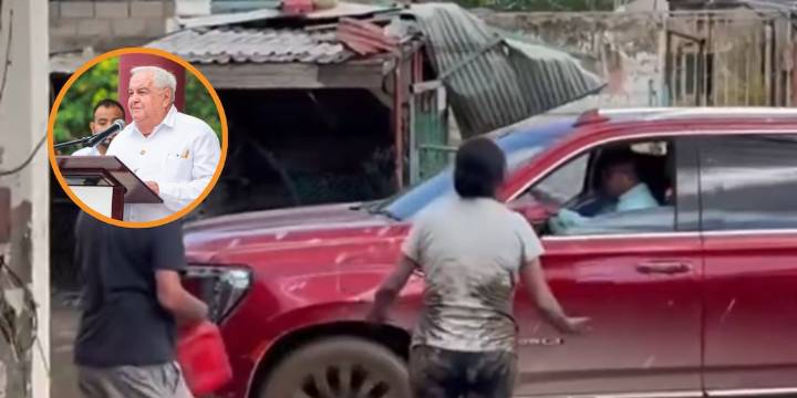 Habitantes de Poza Rica confrontan a alcalde: acude en camioneta de lujo