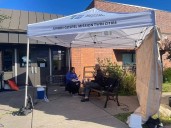 CEO spends a day on a bench to spotlight homelessness