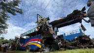 Crash of buses and other vehicles in western Uganda kills 46 people