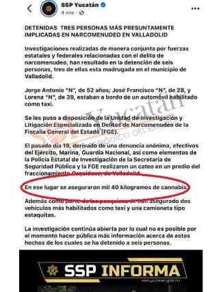 Garrafal error de la SSP Yucatán