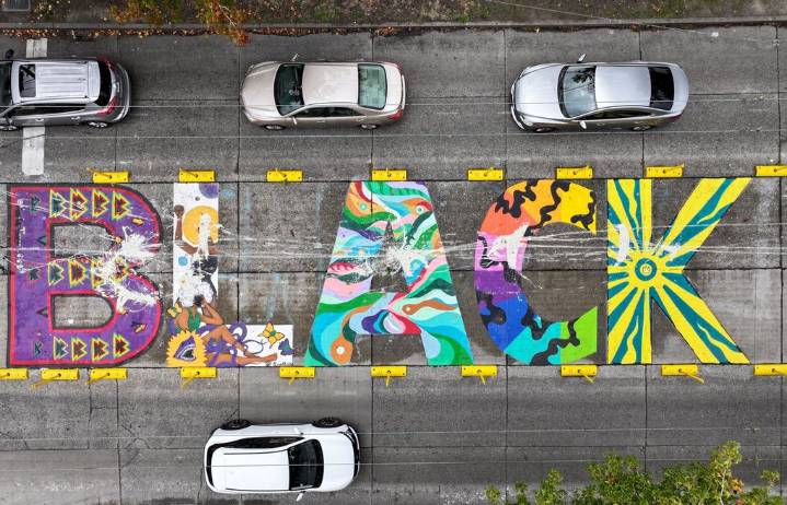 Black Lives Matter mural vandalized in former CHOP zone