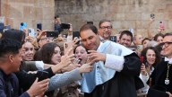 Rafa Nadal luce ya su birrete como doctor 'honoris causa' en Salamanca: "El deporte ha sido mi propia universidad"