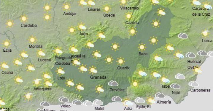 Tiempo Granada | Cielos poco nubosos y el termómetro en descenso este miércoles