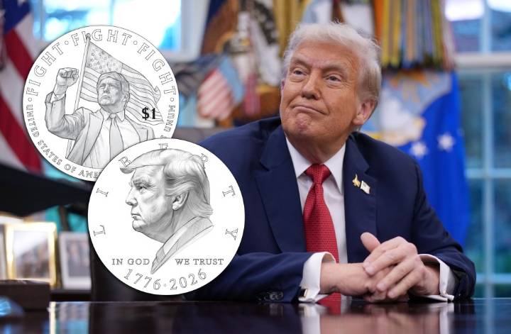 U.S. treasury reveals first-draft designs of $1 Trump coin