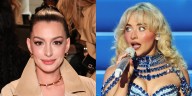 Anne Hathaway Gets ‘Arrested’ by Sabrina Carpenter & Jokes She’s From Genovia! | Anne Hathaway, Sabrina Carpenter 