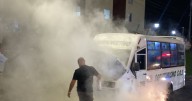 Se incendió colectivo de servicio público en Manizales
