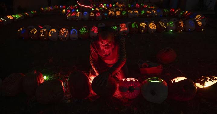 Go big or gourd home: Woman carves 300+ pumpkins for Halloween lawn display