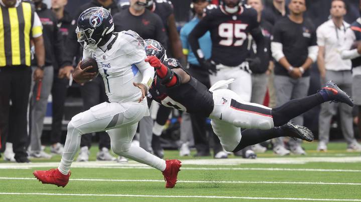 Texans rumors: Will repeat offender Azeez Al-Shaair be punished for dirty Cam Ward hit?