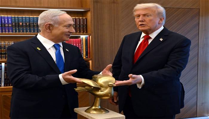 Netanyahu regala a Trump la “paloma de la paz”