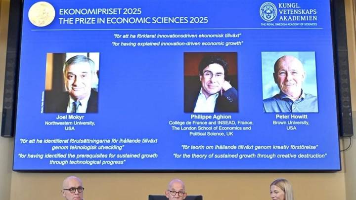 ¿Quiénes son los ganadores del Nobel de Economía por plantear la innovación para el crecimiento?