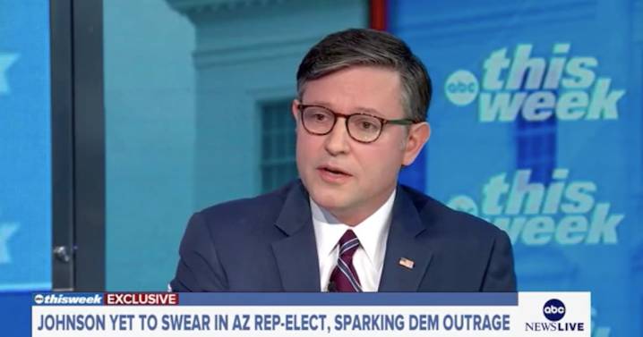 Cornered Mike Johnson Scrambles as ABC Host Grills Him Over Epstein Vote Saga