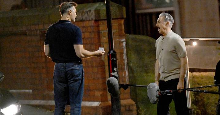 Hollywood actor and Sherwood star seen filming tense scenes in popular Manchester spot