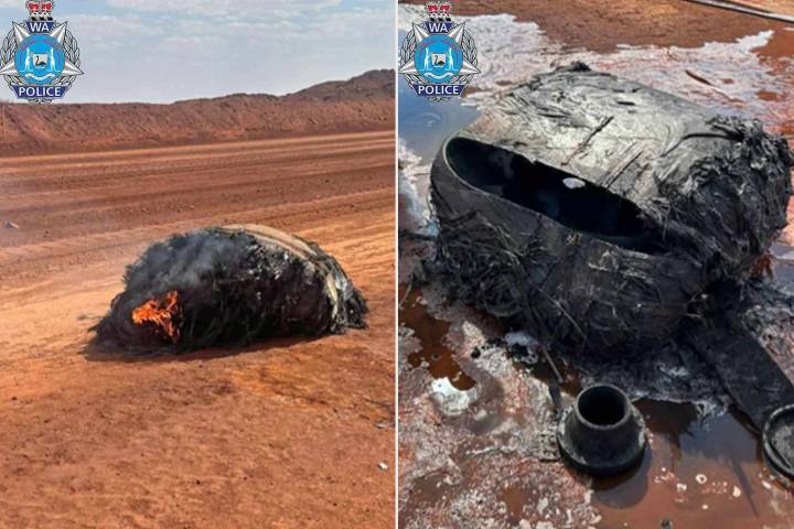 Fallen Space Debris Found Burning Near Mine