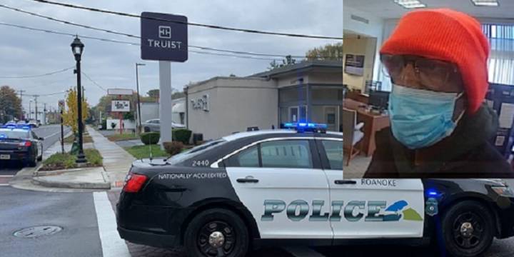 Man sentenced for Roanoke bank robberies