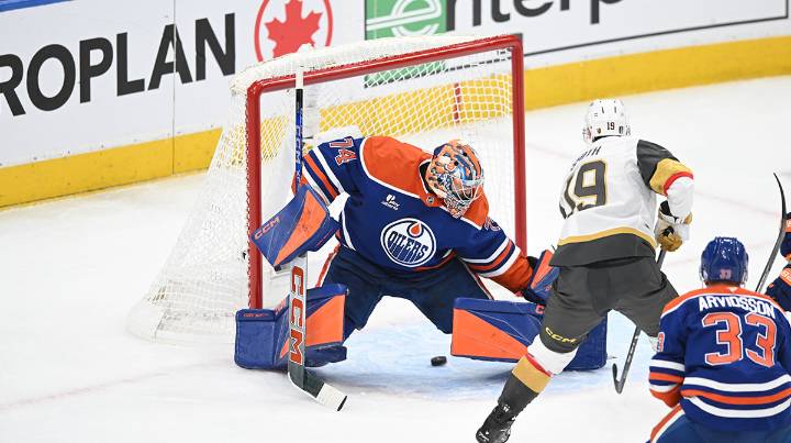 Oilers’ Stuart Skinner responds to costly 3rd period blunder vs. Flames