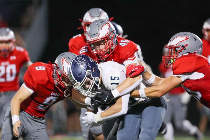 Our favorite photos as Frankenmuth football battles John Glenn on homecoming