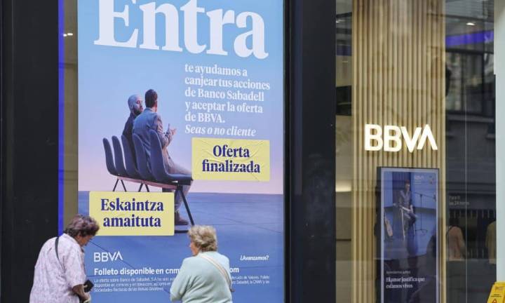 El BBVA fracasa con su intento de opa al Sabadell y no llega ni al 26 % del capital