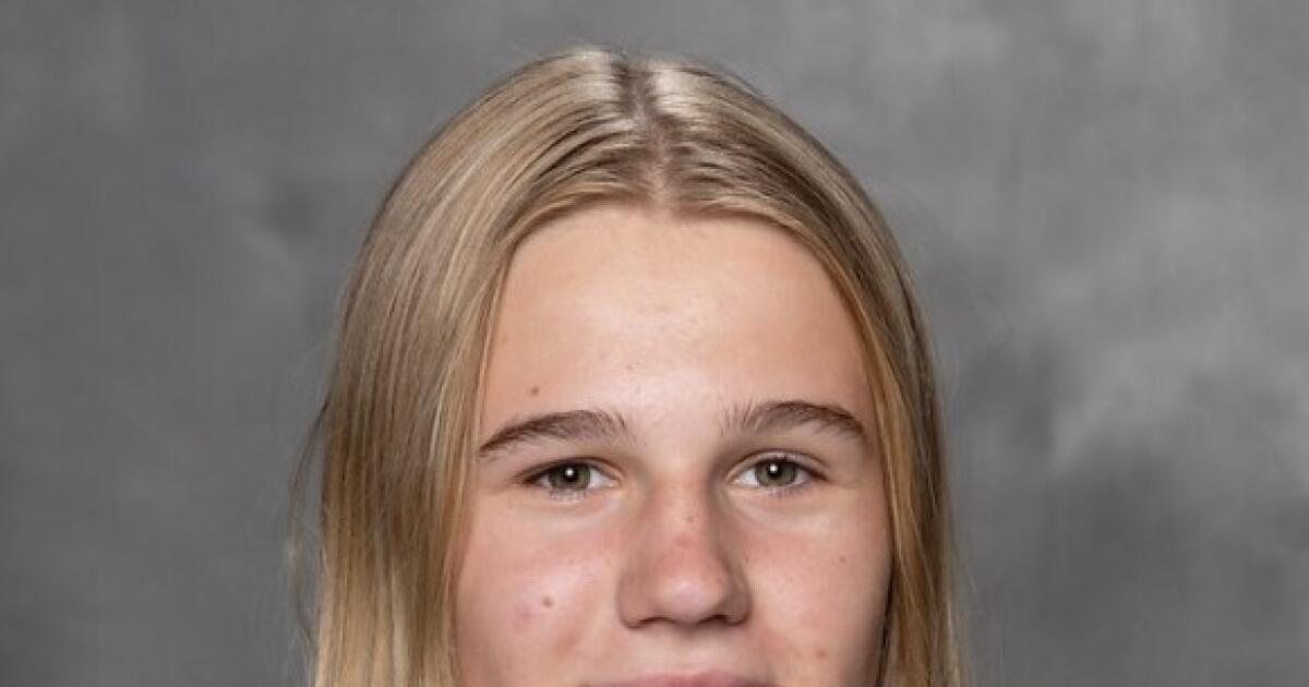 Prep talk: Freshman Lucia Khamenia, sister of Nikolas, ready to show she has game