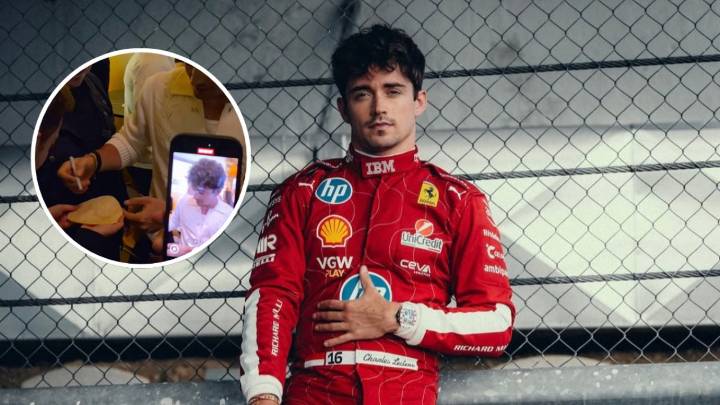Charles Leclerc firma una tortilla previo al Formula 1 Gran Premio de la Ciudad de México