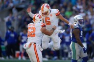 Interception sets up winning FG as Bucs beat Seahawks 38-35 in duel between Mayfield and Darnold