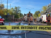 Montreal firefighters battle 2 separate blazes in Sud-Ouest borough Friday morning