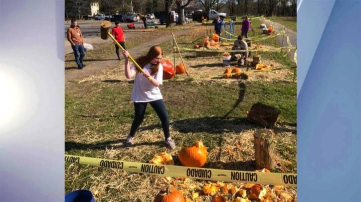 Recycle jack-o'-lanterns at Capital Region pumpkin smashing events