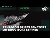 🔴LIVE STAKEOUT: Pentagon officials hold classified briefing on drug trafficking boats