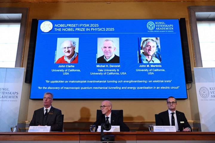 Nobel prize for physics goes to trio behind quantum computing chips