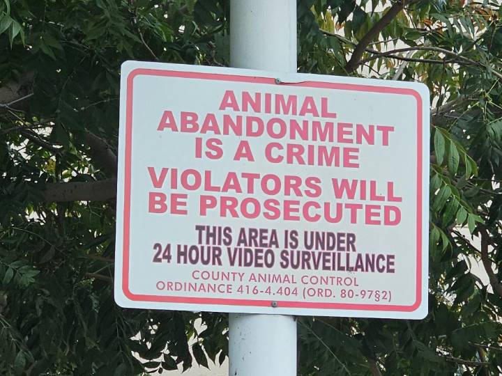 REMINDER: Animal Abandonment Is A Crime In Contra Costa County
