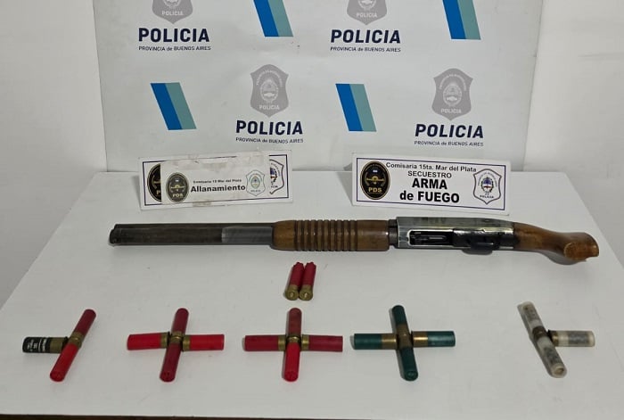 Secuestraron una escopeta durante un allanamiento por un robo